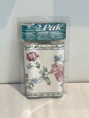 Vintage Norwall TWO PACK of wallpaper borders floral design prepasted washable